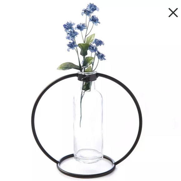 Budvase ~ Metal and Glass Budvase, EUC - Picture 1 of 17